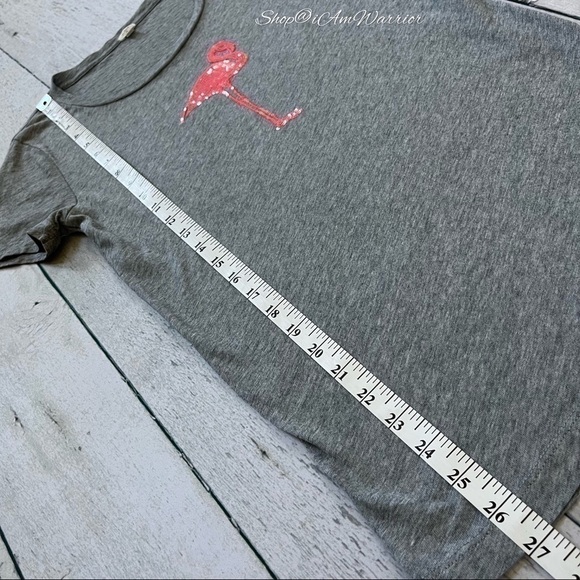 J.Crew sequin coral flamingo gray t-skirt *shop@iamwarrior - Picture 7 of 10